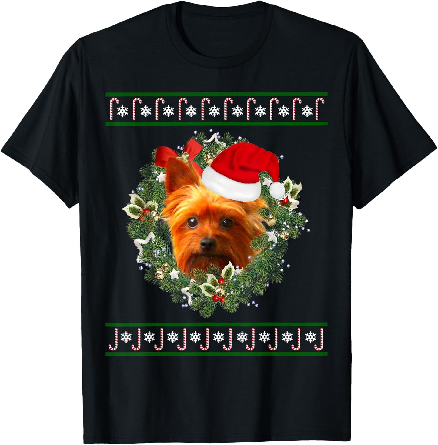 Yorkshire Terrier – Yorkshire Terrier Christmas T-Shirt - T-Shirt | Black