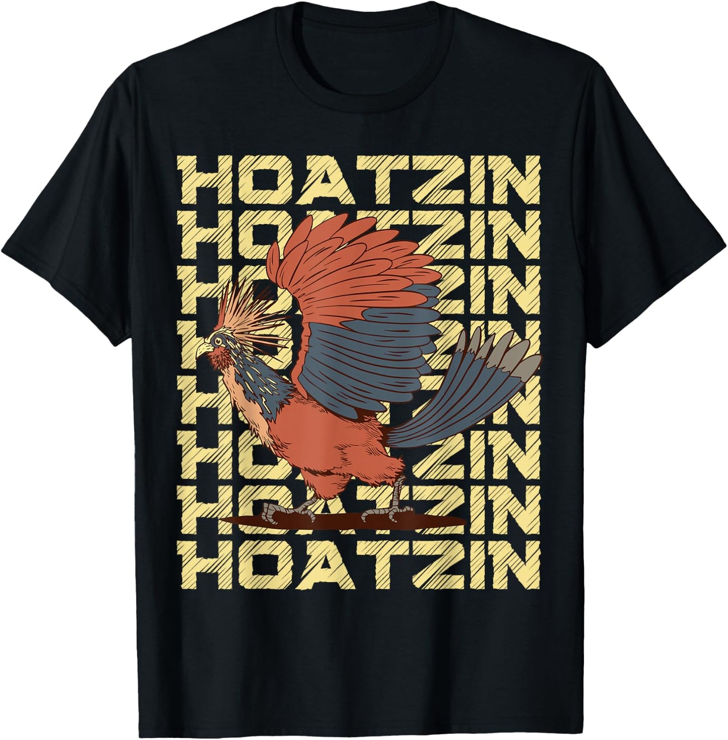 Hoatzin Bird T-Shirt - T-Shirt | Black
