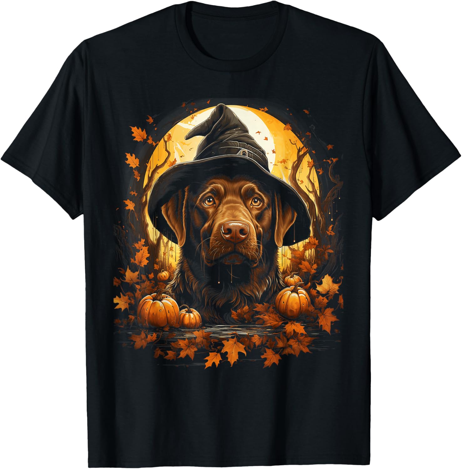 Halloween Chocolate Lab Puppy Dog Lover Costume Party T-Shirt - T-Shirt | Black
