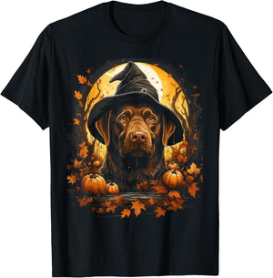 Halloween Chocolate Lab Puppy Dog Lover Costume Party T-Shirt - T-Shirt | Black