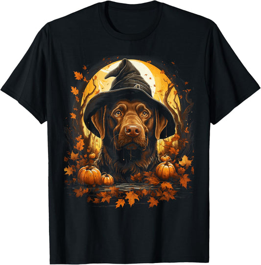Halloween Chocolate Lab Puppy Dog Lover Costume Party T-Shirt - T-Shirt | Black