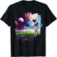 Astronaut Golfing Cool Funny Astronaut Golfer Golf Sports T-Shirt - T-Shirt | Black
