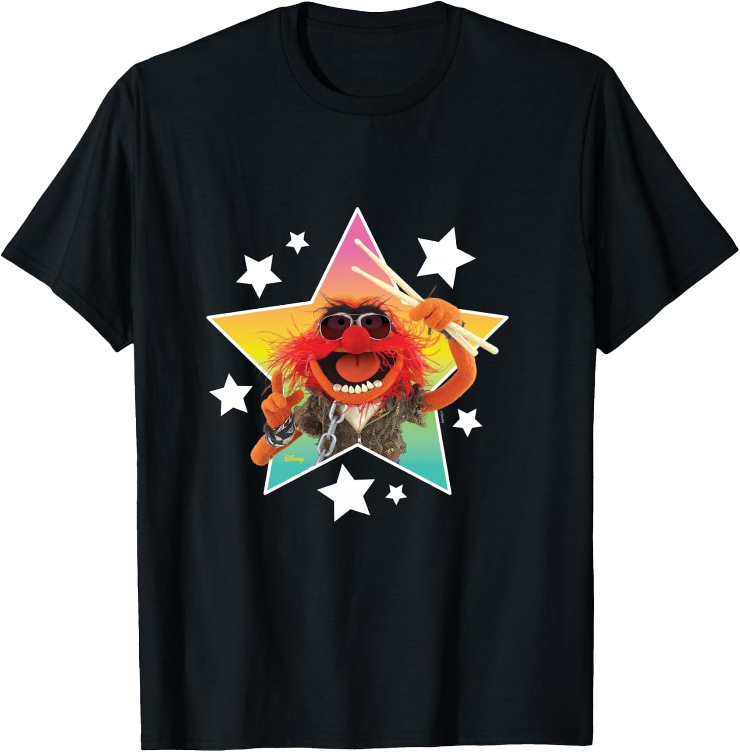 The Muppets - Animal & Stars T-Shirt - T-Shirt | Black