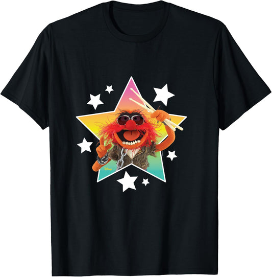 The Muppets - Animal & Stars T-Shirt - T-Shirt | Black