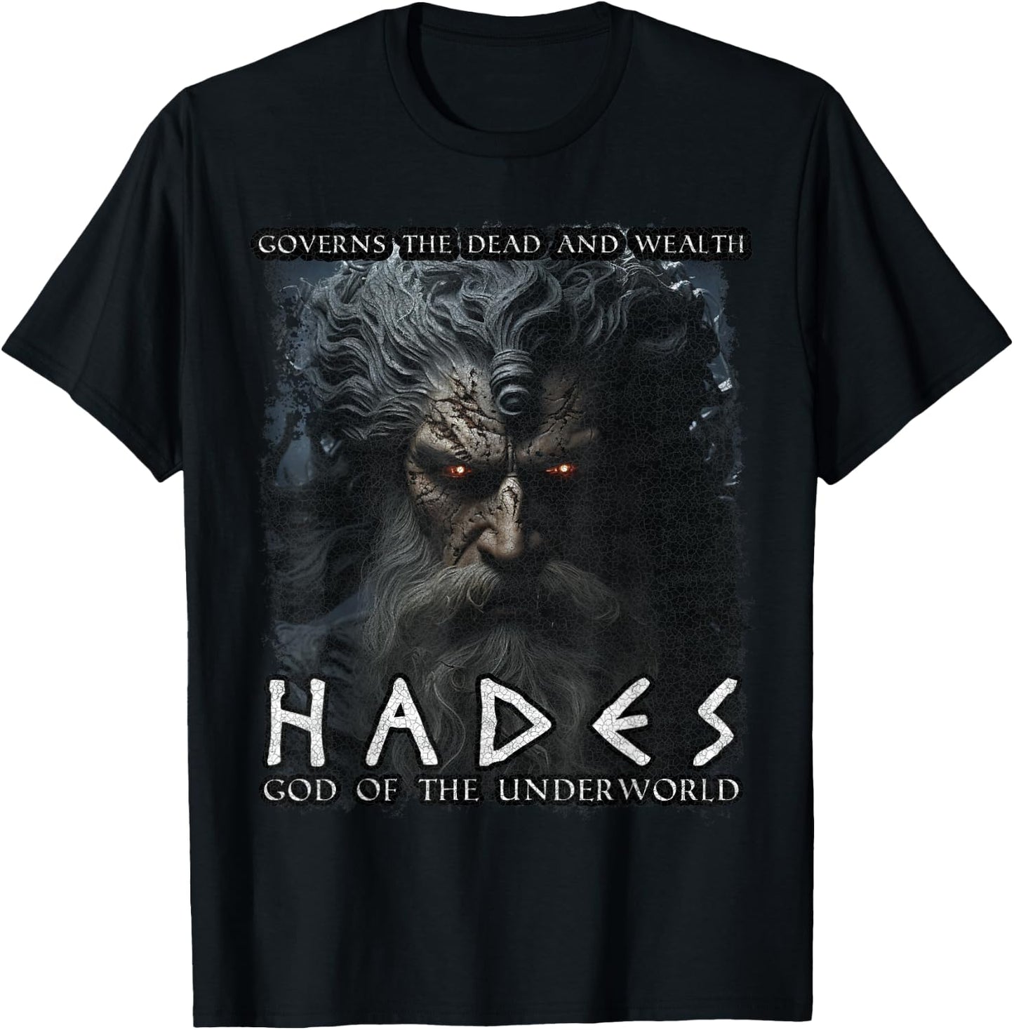 Greek Mythology God Hades T-Shirt - T-Shirt | Black