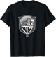 WB100 Vintage Warner Bros. Movie Studio Badge Logo T-Shirt - T-Shirt | Black