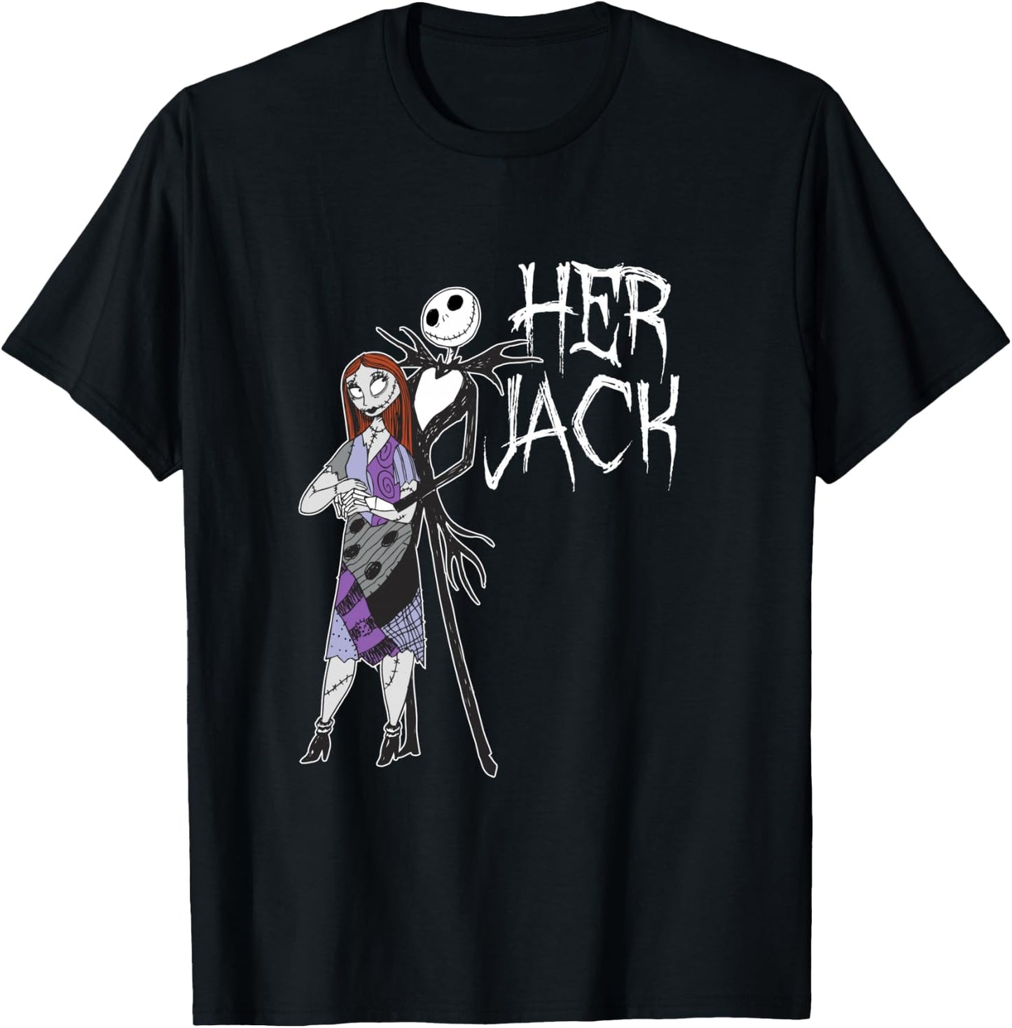 Disney The Nightmare Before Christmas Her Jack T-Shirt - T-Shirt | Black