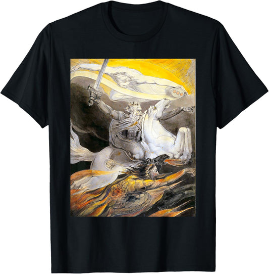 Death on a Pale Horse William Blake Romanticism Art T-Shirt - T-Shirt | Black