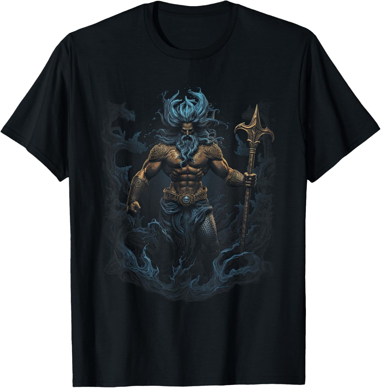 Greek Poseidon Ancient greece T-Shirt - T-Shirt | Black
