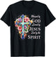 Blessed by God Loved by Jesus Floral Cross Christian T-Shirt - T-Shirt | Black