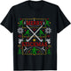 Funny Field Hockey Ugly Christmas Sweater Party Xmas Gifts T-Shirt - T-Shirt | Black