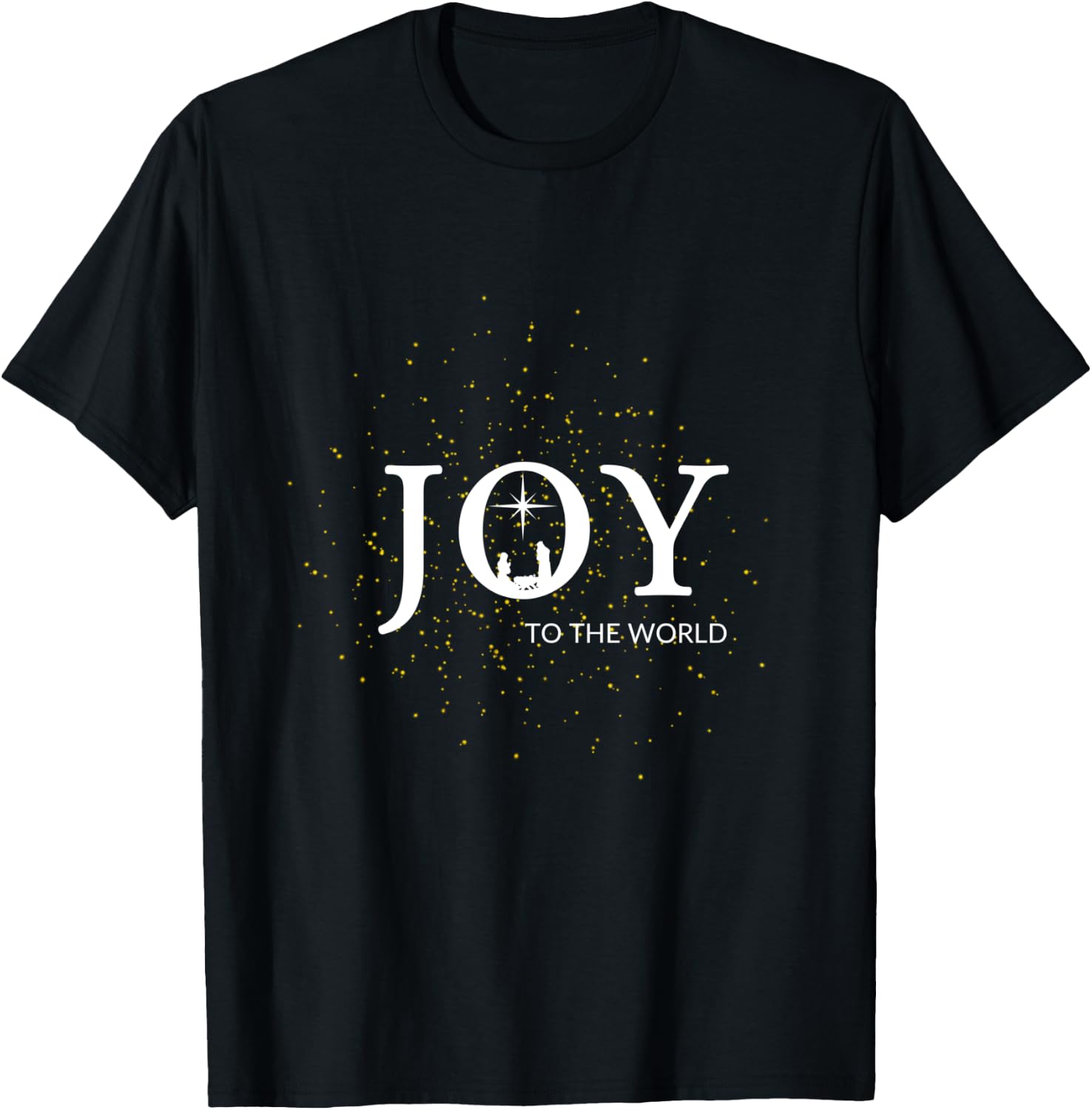 Joy To The World Christian Christmas, Matching Family Desing T-Shirt - T-Shirt | Black