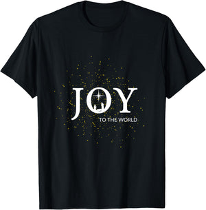 Joy To The World Christian Christmas, Matching Family Desing T-Shirt - T-Shirt | Black