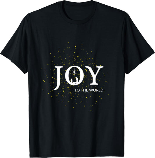 Joy To The World Christian Christmas, Matching Family Desing T-Shirt - T-Shirt | Black
