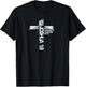 Joshua 1:9 Strength Courage and Faith Christian Design T-Shirt - T-Shirt | Black