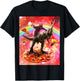 Unicorn dinosaur ride-on space sloth - Pizza e T-Shirt - T-Shirt | Black