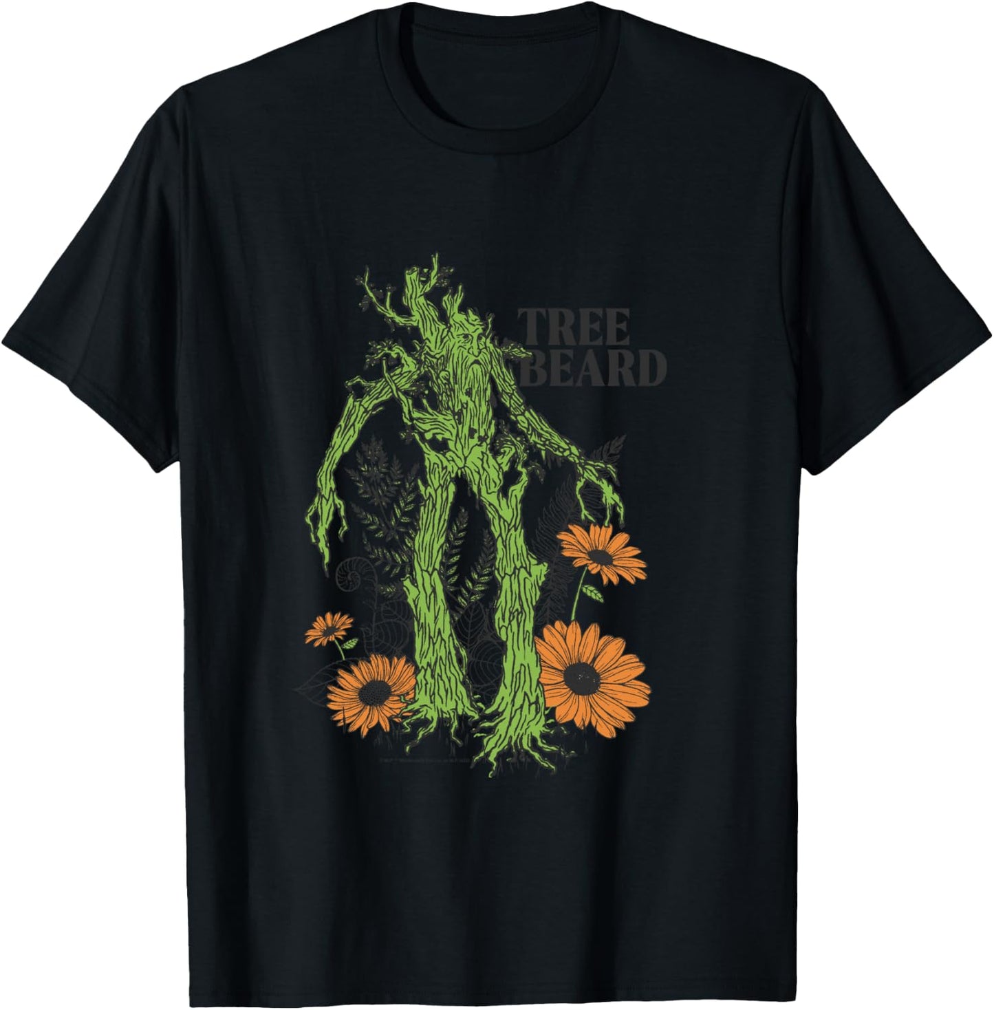 The Lord of the Rings: The Two Towers Tree Beard Nature T-Shirt - T-Shirt | Black