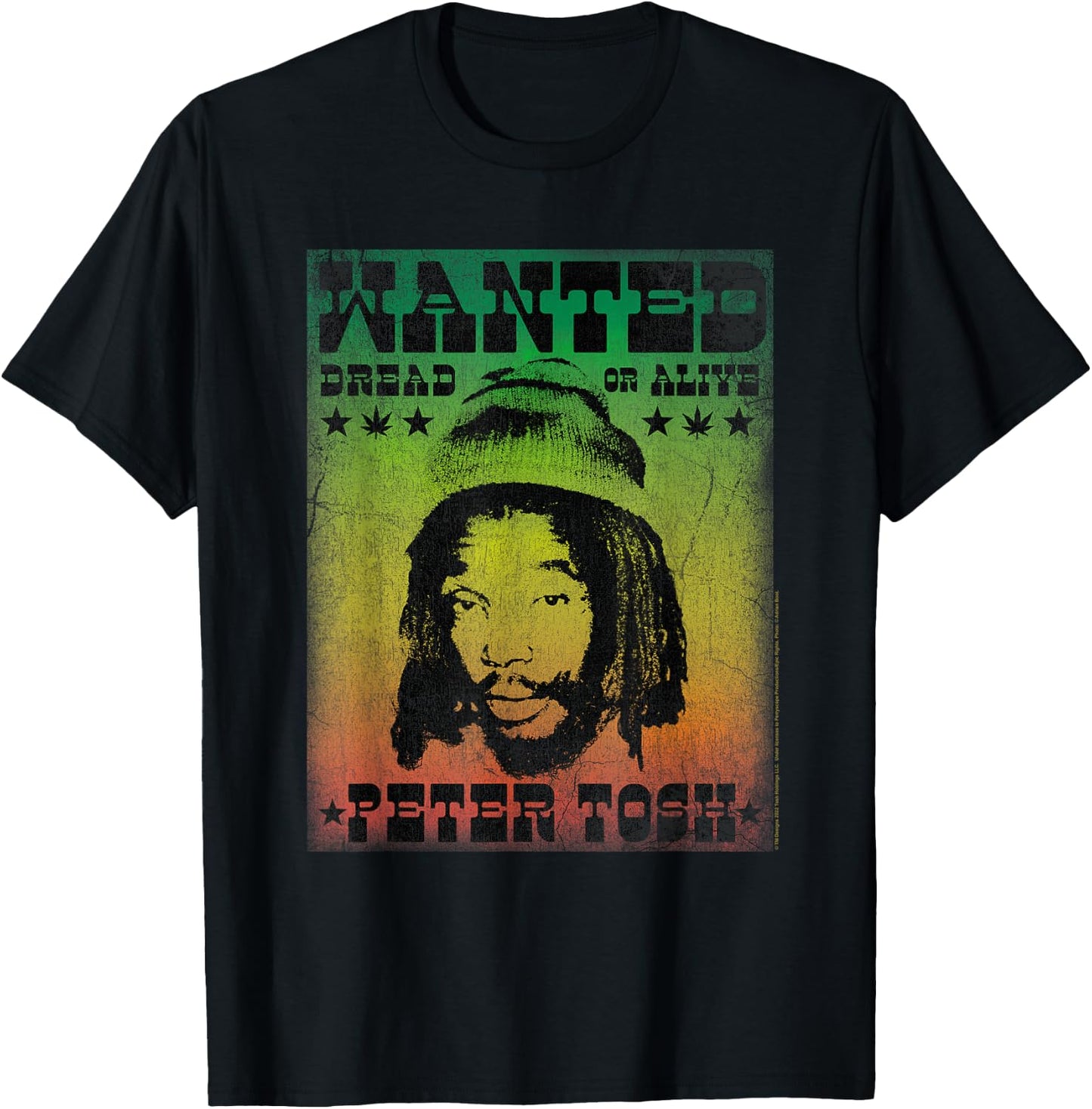 Peter Tosh Dread or Alive T-Shirt - T-Shirt | Black