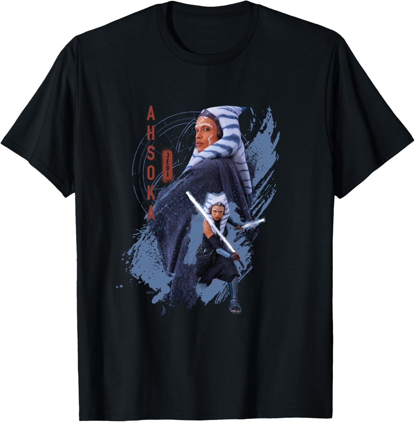 Star Wars Ahsoka Tano Jedi Ready Disney+ T-Shirt - T-Shirt | Black
