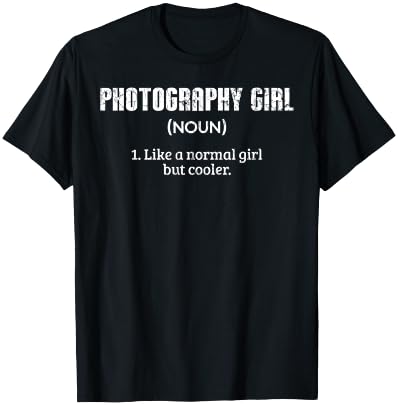 Photographer Funny Photography Girl Graphic T-Shirt - T-Shirt | Black