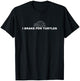 I Brake For Turtles Funny Tortoise Sea Turtle T-Shirt - T-Shirt | Black