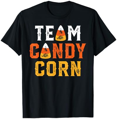 Funny Retro Team Candy Corn Halloween T-Shirt - T-Shirt | Black
