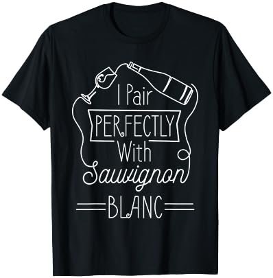 White Wine Sauvignon Blanc Wine Drinker Wine Tester Wine T-Shirt - T-Shirt | Black