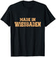 Born In Wiesaden, Retro City Wiesbaden T-Shirt - T-Shirt | Black