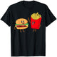 Cool Hamburger Women French Fries Burger Lover T-Shirt - T-Shirt | Black