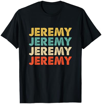 Jeremy Name T-Shirt - T-Shirt | Black