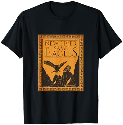 Great Prometheus Greek God Eagle Eat the Liver T-Shirt - T-Shirt | Black