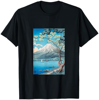 Ukiyo-e , Mt. Fuji, Nihonga, Print, Masterpiece, Art, Painting, Men's, Women's, Interesting Clothes, Fine Arts, Gift, Funny T-Shirt - T-Shirt | Black