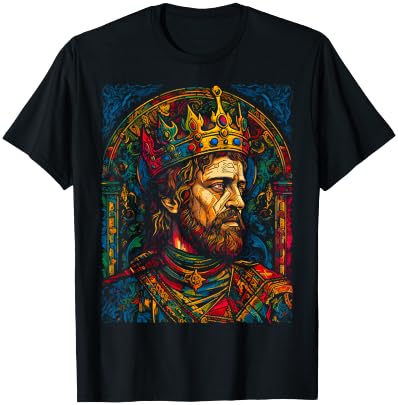 Arthurian Mythology King Arthur T-Shirt - T-Shirt | Black